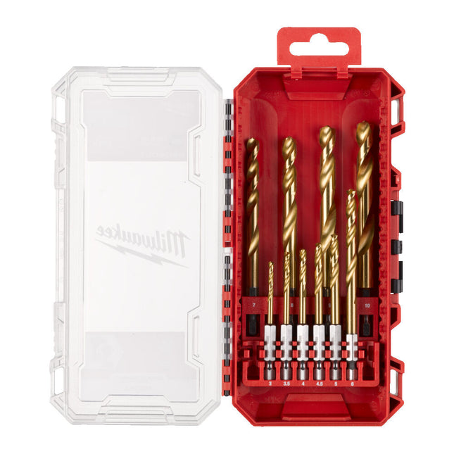 Milwaukee HSS-G RED HEX-Shockwave 10-delig Metaalborenset - 4932493865