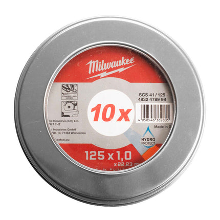 Milwaukee Metaal doorslijpschijven 125x1.0 mm PRO+ 10 stuks