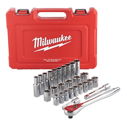 Milwaukee Metrische ratel- doppenset 28 stuks- 4932471864