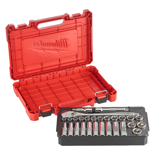 Milwaukee Metrische ratel- doppenset 28 stuks- 4932471864
