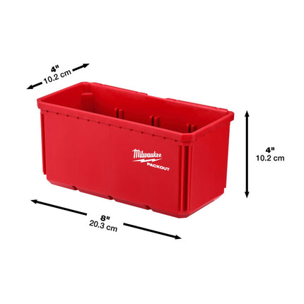 Milwaukee PACKOUT Bakjes 10×20 cm (2 stuks)- 4932480699