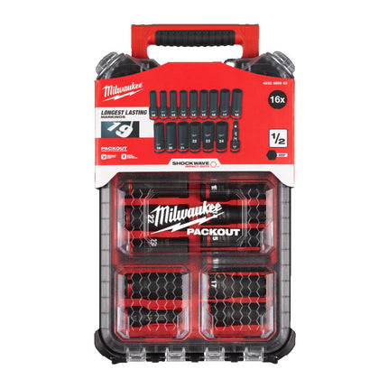 Milwaukee Packout Doppenset Shockwave - 4932480943
