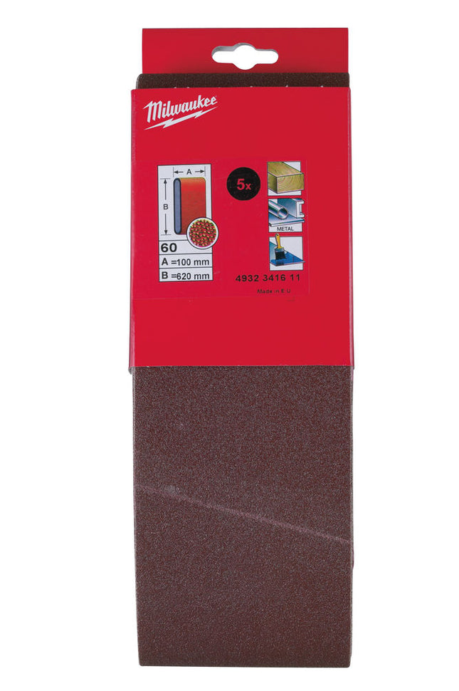 Milwaukee Schuurband 620x100mm K60 (5 stuks)- 4932341611