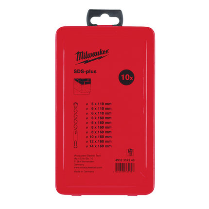 Milwaukee Set SDS-plus hamerboren (10-delig)