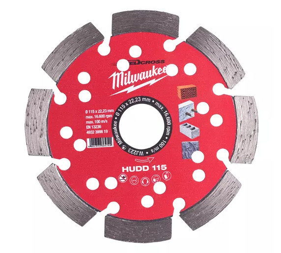 Milwaukee Diamantschijf 115mm Speedcross HUDD