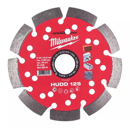Milwaukee Diamantschijf 125mm Speedcross HUDD