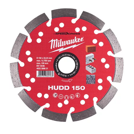 Milwaukee Diamantschijf 150mm Speedcross HUDD