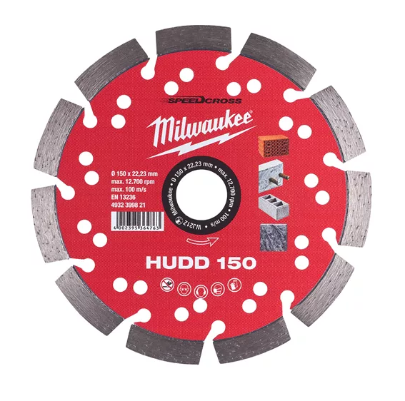 Milwaukee Diamantschijf 150mm Speedcross HUDD