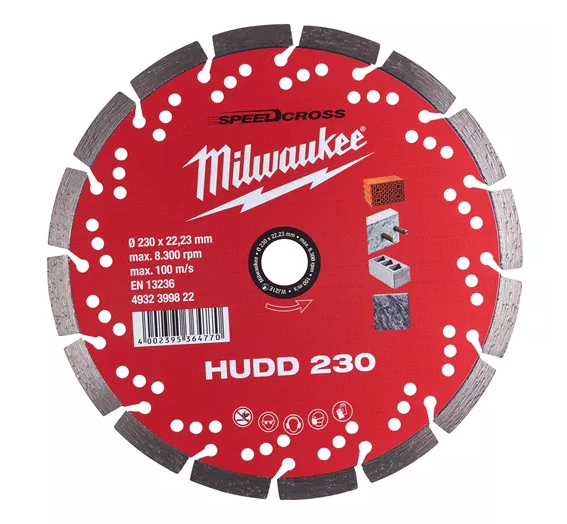 Milwaukee Diamantschijf 230mm Speedcross HUDD
