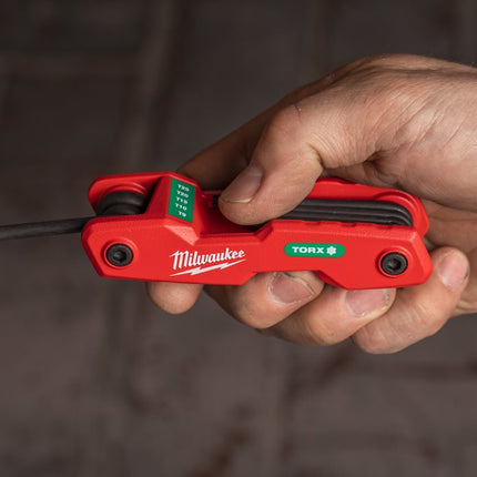 Milwaukee Torxsleutelset vouwbaar (8-delig)-4932480979