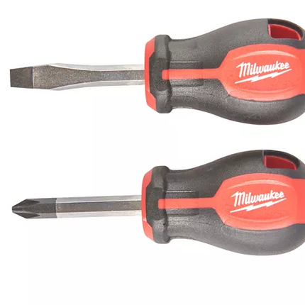 Milwaukee Tri-lobe schroevendraaier stubby set 2 stuks