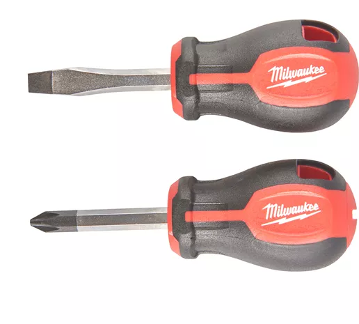 Milwaukee Tri-lobe schroevendraaier stubby set 2 stuks