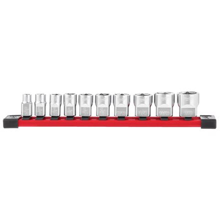 Milwaukee Doppenset 3/8'' SAE maten 10-delig- 4932492508