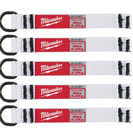 Milwaukee lanyard- verankeringsband D-Ring 5 stuks- 4932471431