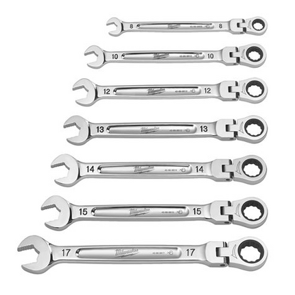 Milwaukee Ratelsleutel flexibele kop Maxbite 7delig- 4932478557
