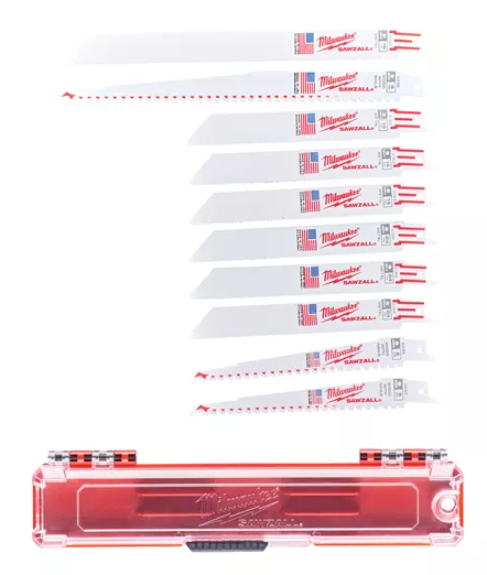 Milwaukee set reciprozaagbladen 10stuks sawzall