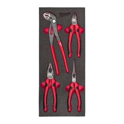 Milwaukee tangenset 4-delig in foam inlay - 4932493631
