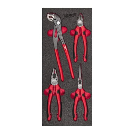 Milwaukee tangenset 4-delig in foam inlay - 4932493631