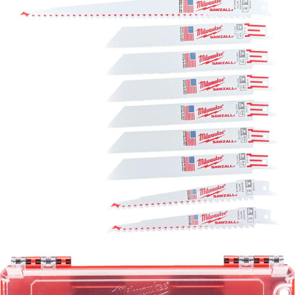 Milwaukee Reciprozaagblad Sawzall set 230 x 7/11 Tpi (10-delig) - 49472211
