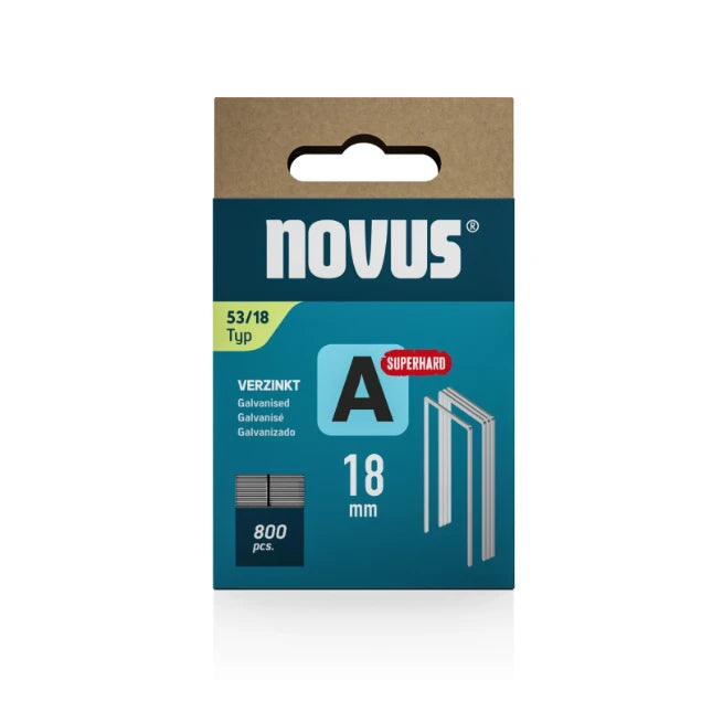 Novus Dundraad nieten A 53/18mm superhard - 042-0782