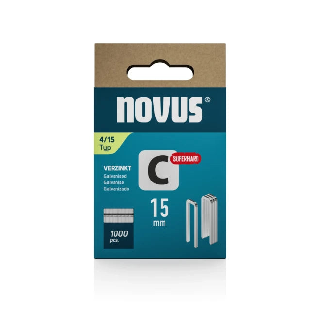 Novus Smalrug nieten C 4/15mm superhard - 042-0801