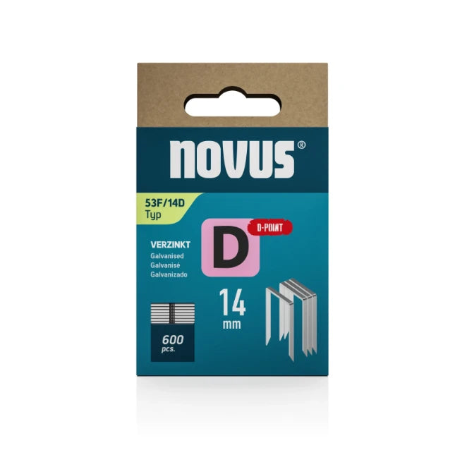 Novus vlakdraad nieten D 53F/14mm D-punt - 042-0793