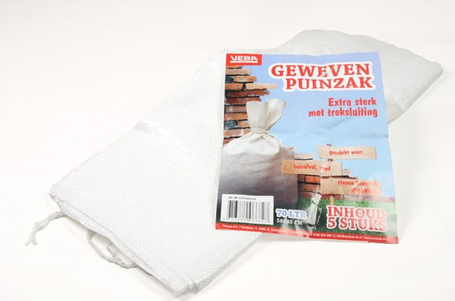 PUINZAKKEN / GROFVUILZAKKEN GEWEVEN 70L 5ST PAK