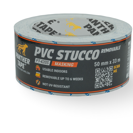 Panthertape 420S PVC Stucco verwijderbaar– 50mm x 33m
