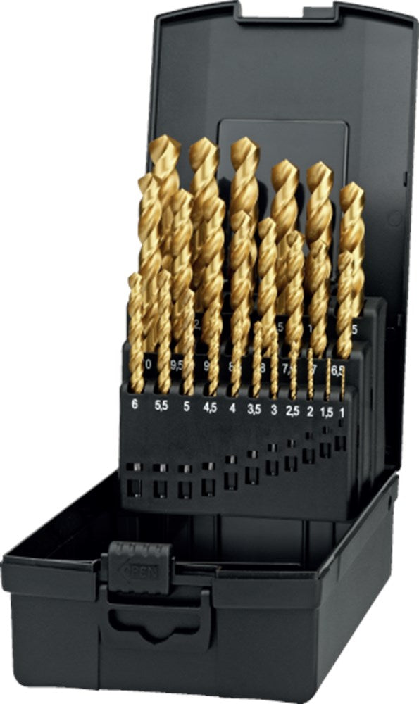 Phantom HP2 UNI HSS-E Set Spiraalboren TiN 11.568: 1-13x0,5 mm