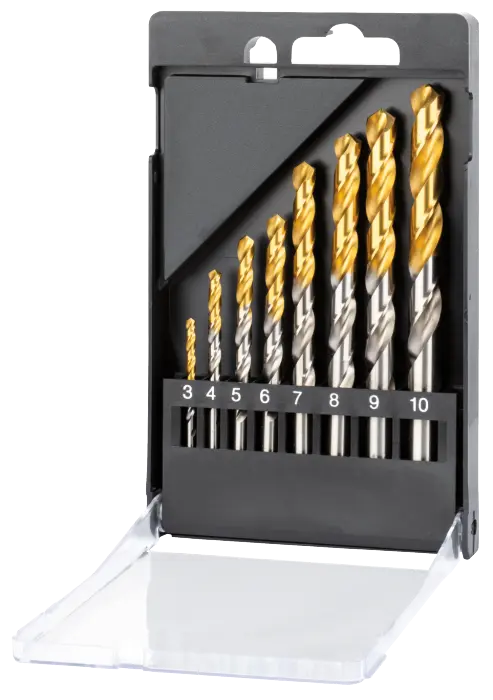 Phantom HSS Spiraalborenset DIN 338 TiN-tip