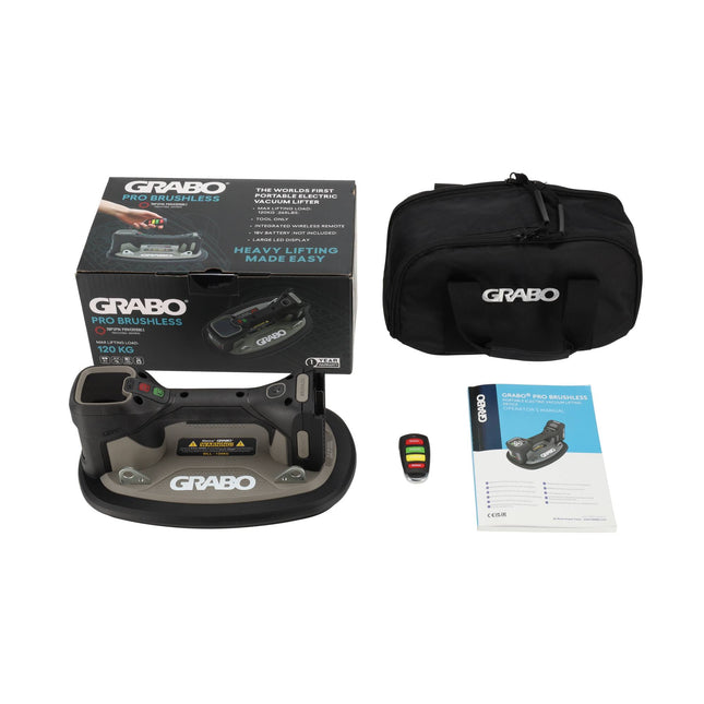 GRABO PRO Brushless Vacuümzuiger in tas + gratis Flex accu adapter