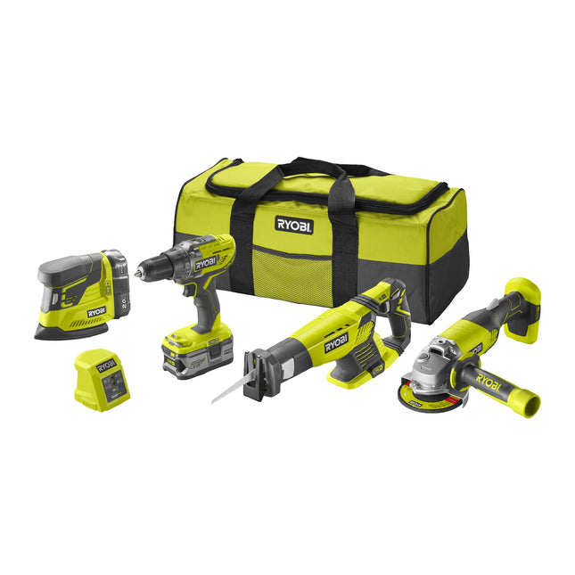 Ryobi R18CK4E-242S Combokit 4-delig ONE+ accu 18V