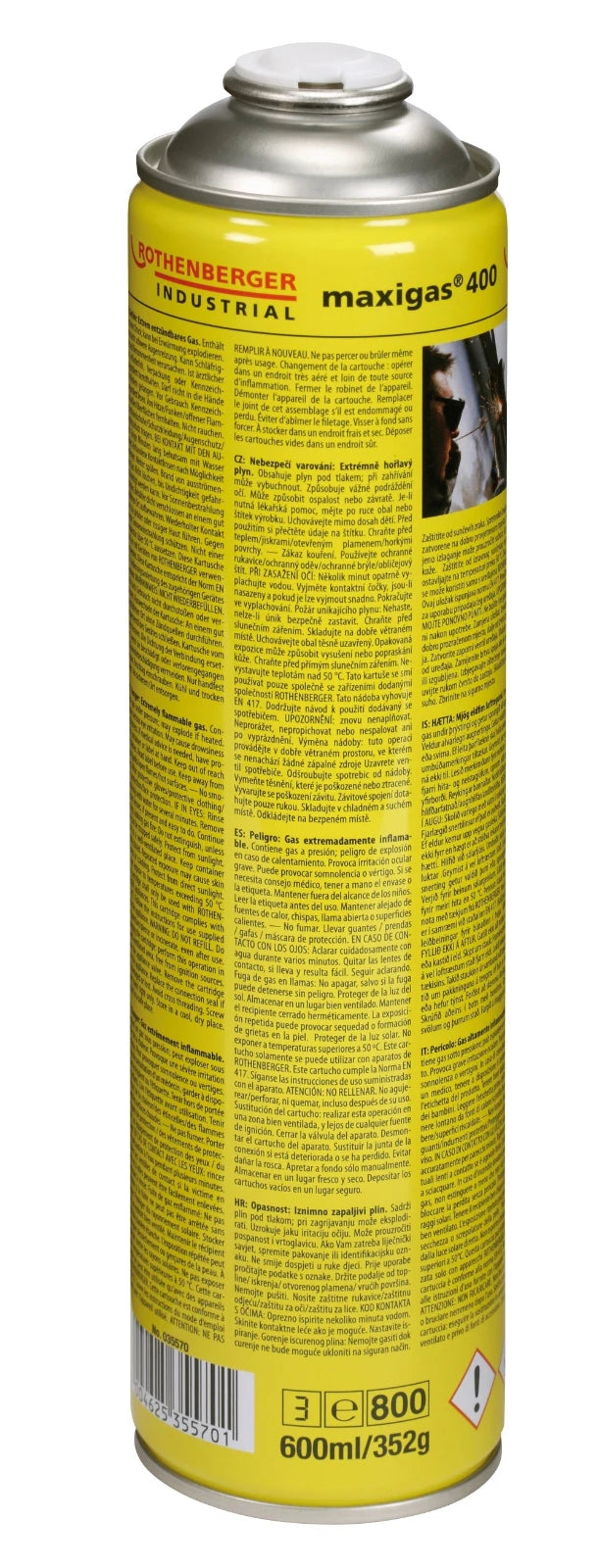 Rothenberger Maxigas 400 (600ml) - ROT035570