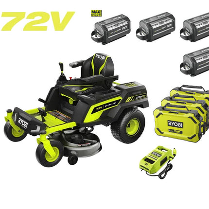Ryobi RY72ZTRX107++ Zero-Turn zitmaaier 72V 107cm tot 12.000m2