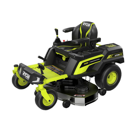 Ryobi RY72ZTRX137 Zero-Turn zitmaaier 72V 137cm tot 12.000m2
