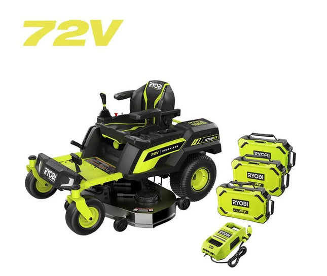 Ryobi RY72ZTRX137 Zero-Turn zitmaaier 72V 137cm tot 12.000m2