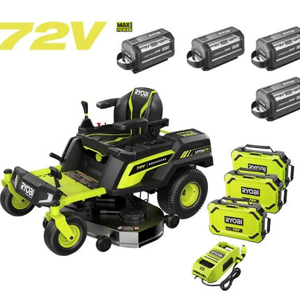 Ryobi RY72ZTRX137++ Zero-Turn zitmaaier 72V 137cm tot 16.000m2