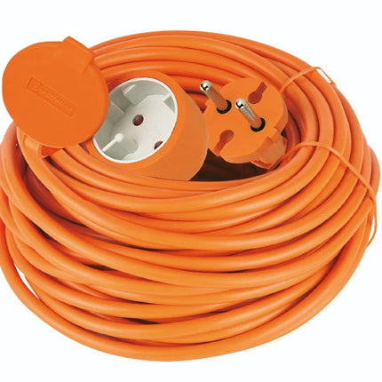 Relectric verlengsnoer oranje 20m met klep - RELEC493784