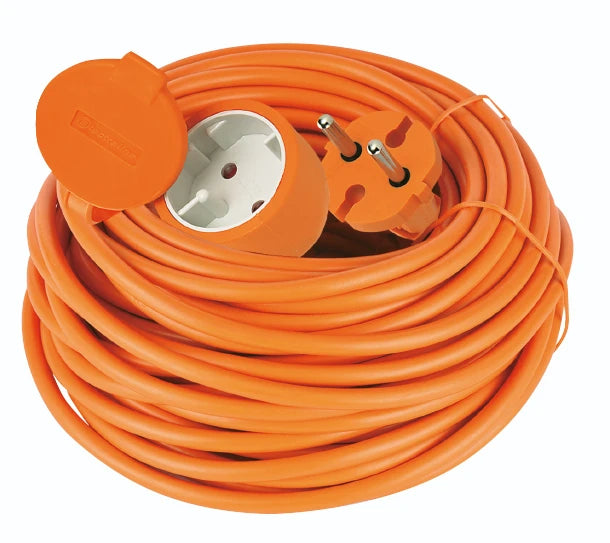 Relectric verlengsnoer oranje 20m met klep - RELEC493784