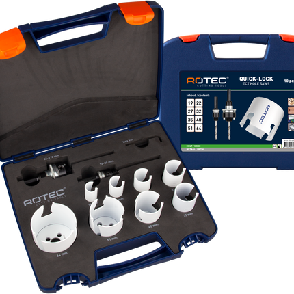 Rotec 528.4001 MP gatzagen set - Loodgieter 10-dlg