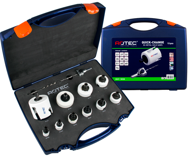 Rotec 528.4105 MP gatzagen set-elektricien 13-dlg