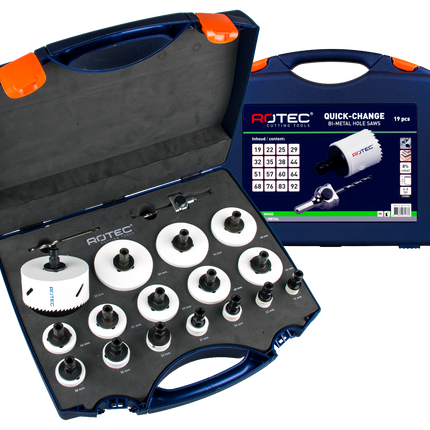 Rotec 527.5115 gatzagen set 19-dlg Quick-Change MAX