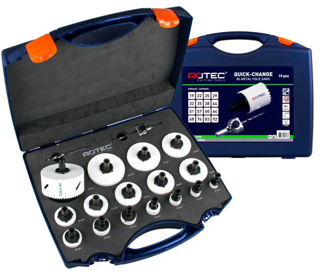 Rotec 527.5115 gatzagen set 19-dlg Quick-Change MAX