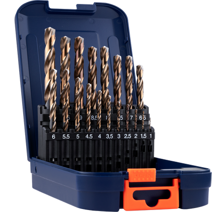 Rotec 900.0056K Spiraalboren set 19-dlg in ABS-cassette