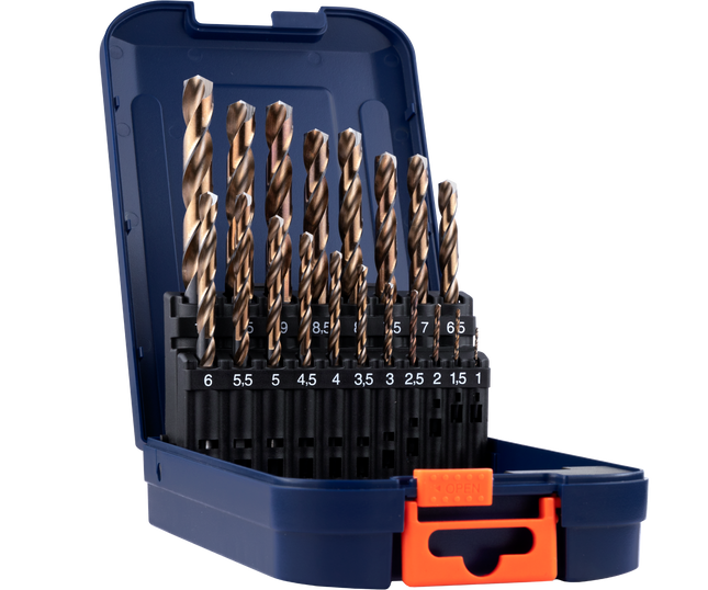 Rotec 900.0056K Spiraalboren set 19-dlg in ABS-cassette
