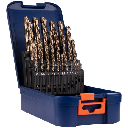 Rotec 900.0057K Spiraalboren set 25-dlg in ABS-cassette