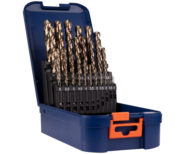 Rotec 900.0057K Spiraalboren set 25-dlg in ABS-cassette