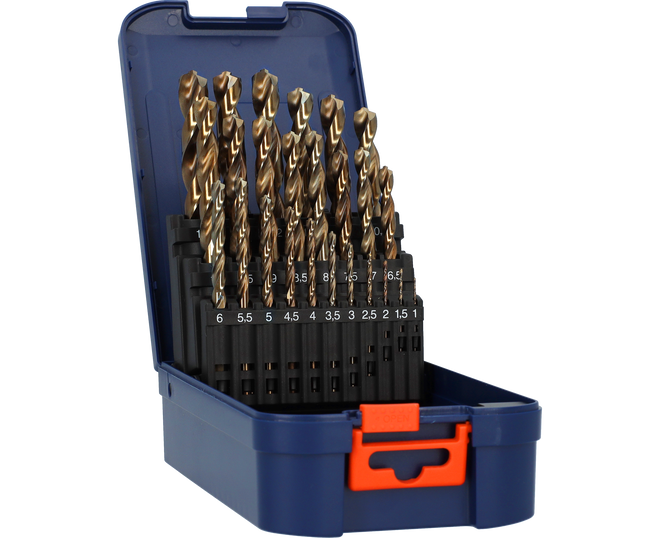 Rotec 900.0065 Spiraalboren set 25-dlg in ABS-cassette