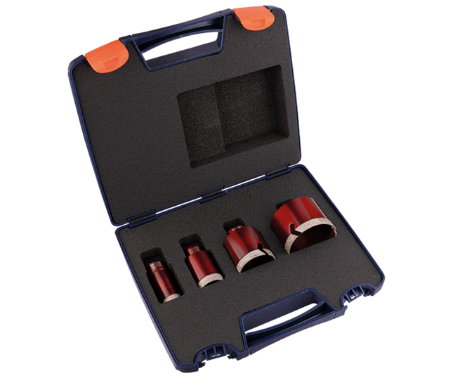 Rotec 757.9051 Diamantboordkronen set 4-dlg premium