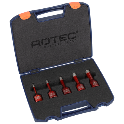 Rotec 757.9040 Diamantboorkronen set 5-dlg premium